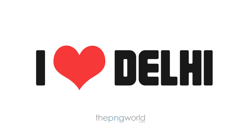 I love Delhi Heart with Text PNG delhi,i love delhi,text,png,vector,city,banner,lights,welcome,party,cool,heart,love